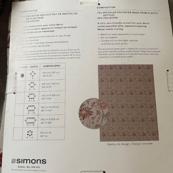 NWT & Handmade Bundle Ruby/Cranberry Throws, Cushion & Tablecloth - Picture 8 of 8